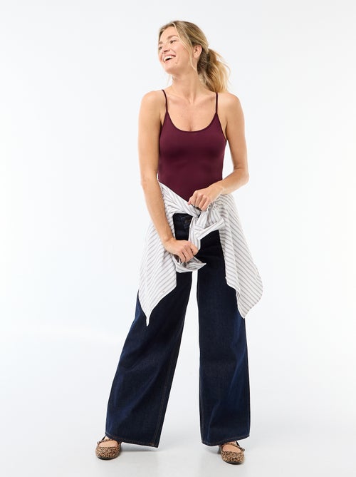 Body met fijne schouderbandjes - Kiabi