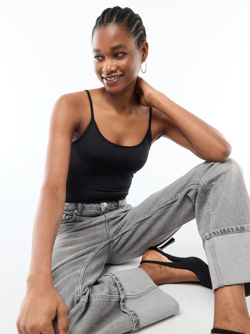 Body met fijne schouderbandjes - Kiabi