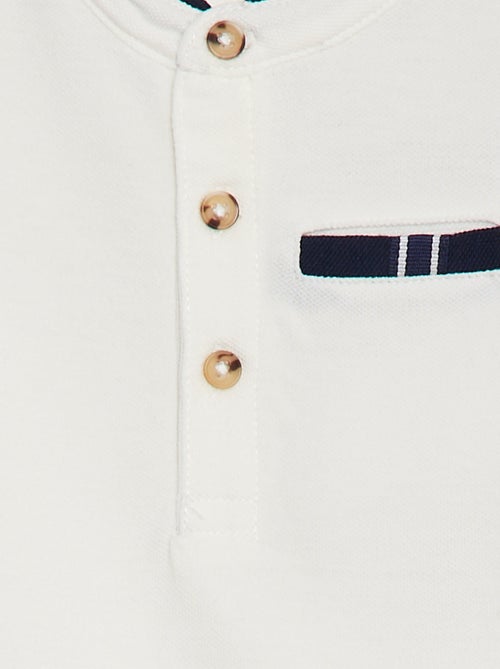 Body met korte mouw in polostijl - Kiabi