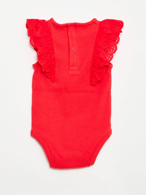 Body met korte volantmouwtjes - Kiabi