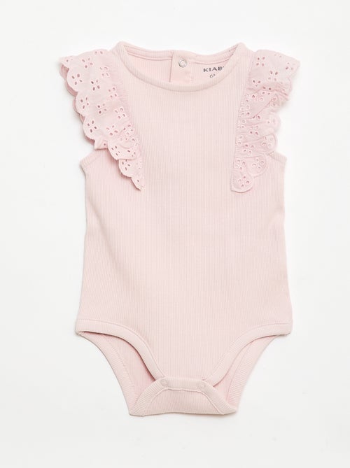 Body met korte volantmouwtjes - Kiabi