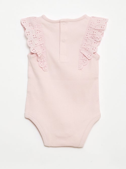 Body met korte volantmouwtjes - Kiabi