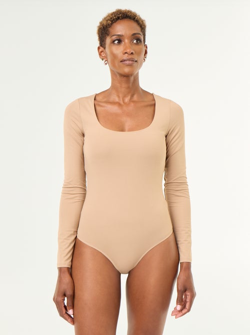 Body met lange mouwen en ronde hals - - Kiabi Body met lange mouwen en ronde hals - - Kiabi