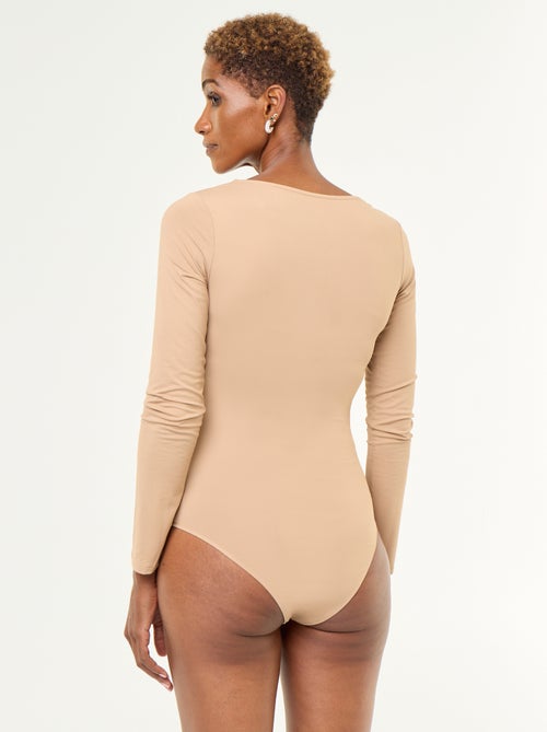 Body met lange mouwen en ronde hals - - Kiabi Body met lange mouwen en ronde hals - - Kiabi