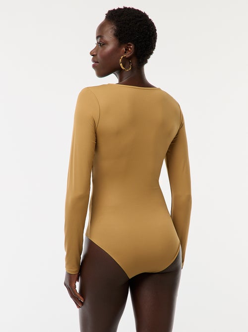 Body met lange mouwen en ronde hals - - Kiabi