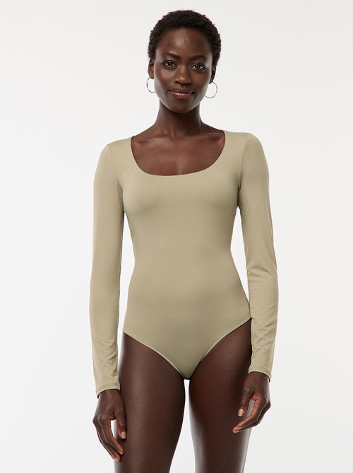 Body met lange mouwen en ronde hals - - Kiabi Body met lange mouwen en ronde hals - - Kiabi