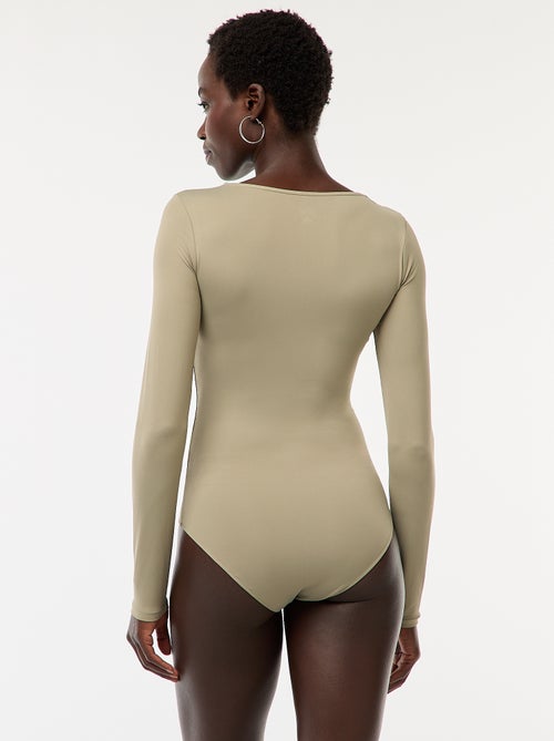 Body met lange mouwen en ronde hals - - Kiabi Body met lange mouwen en ronde hals - - Kiabi
