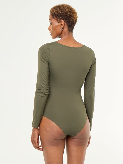 Body met lange mouwen en ronde hals - - Kiabi Body met lange mouwen en ronde hals - - Kiabi