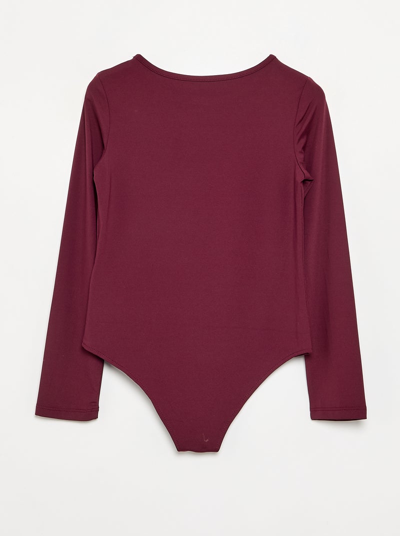 Body met lange mouwen Rood - Kiabi