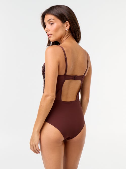Body van microvezel en pailletten - Kiabi