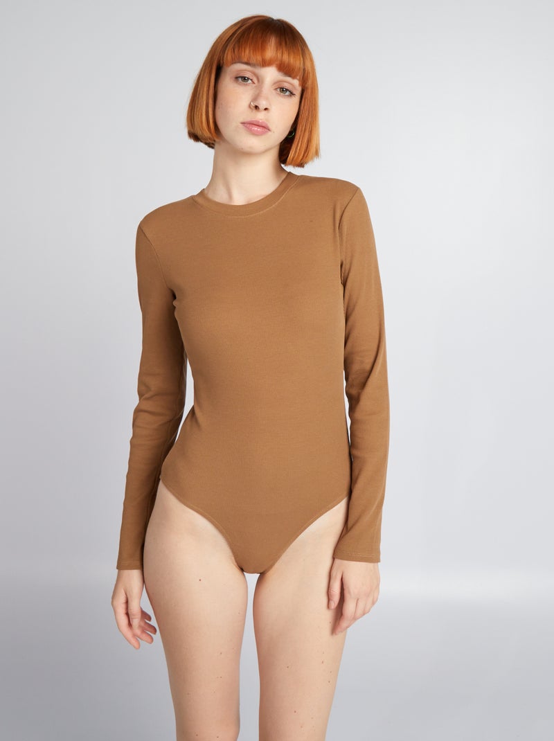 Body van ribtricot BRUIN - Kiabi