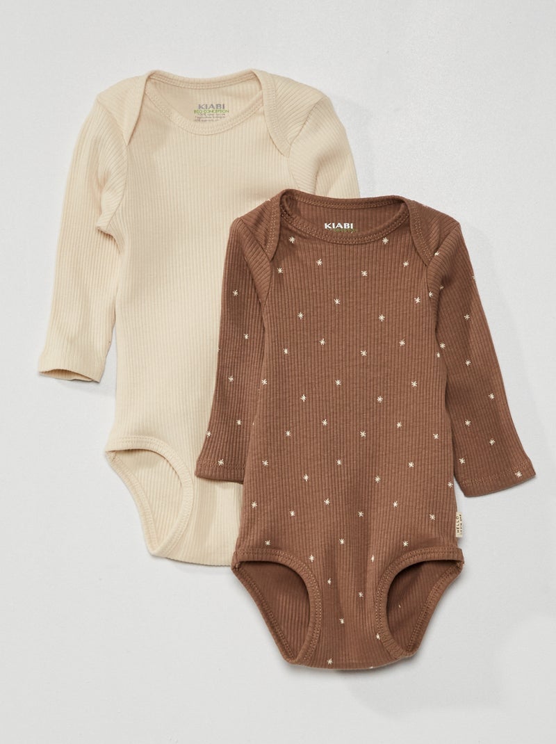 Kiabi Babykleding Solden Body Zonder Drukknopen Setje Van BRUIN