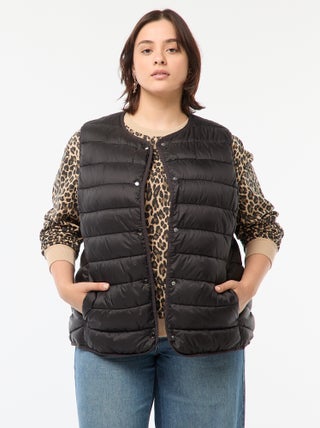 Bodywarmer met drukknopen
