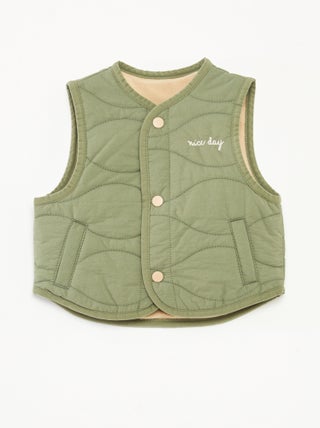 Bodywarmer met fleecevoering