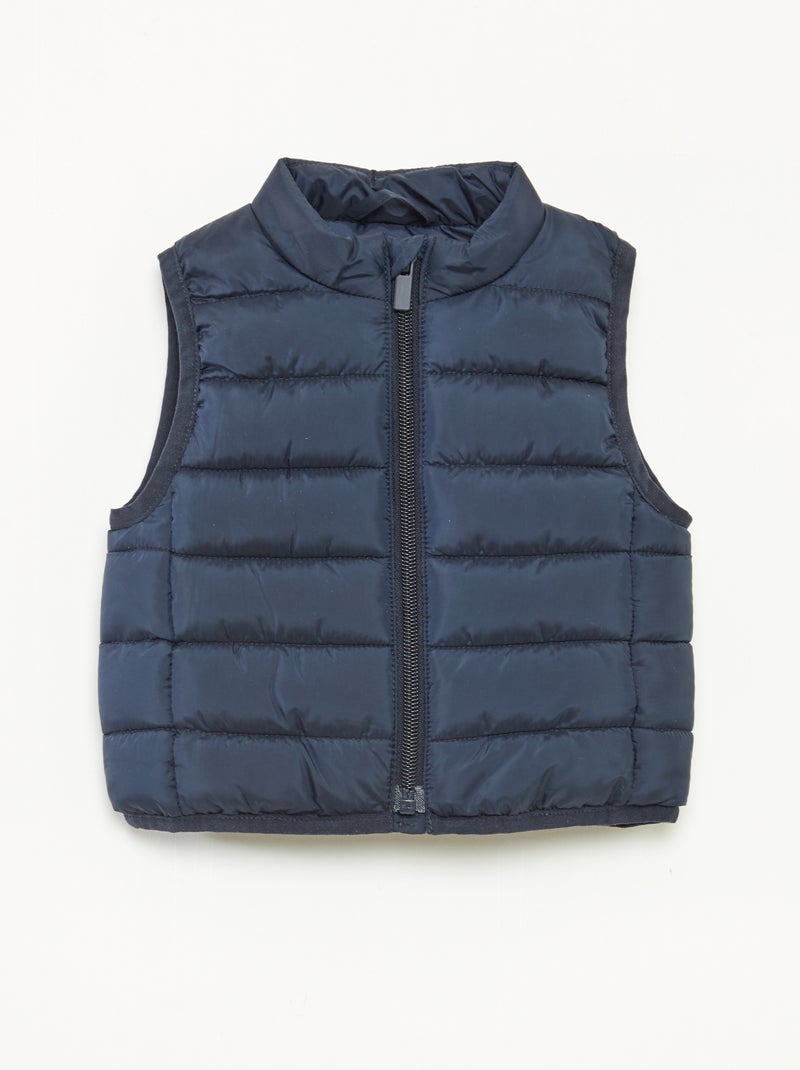 Bodywarmer met ritssluiting Blauw - Kiabi
