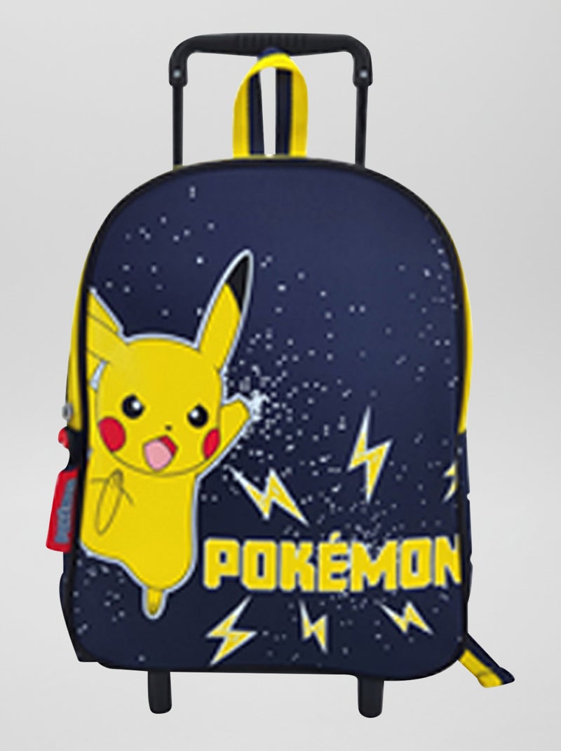 Boekentas met wieltjes 'Pokémon' blauw - Kiabi