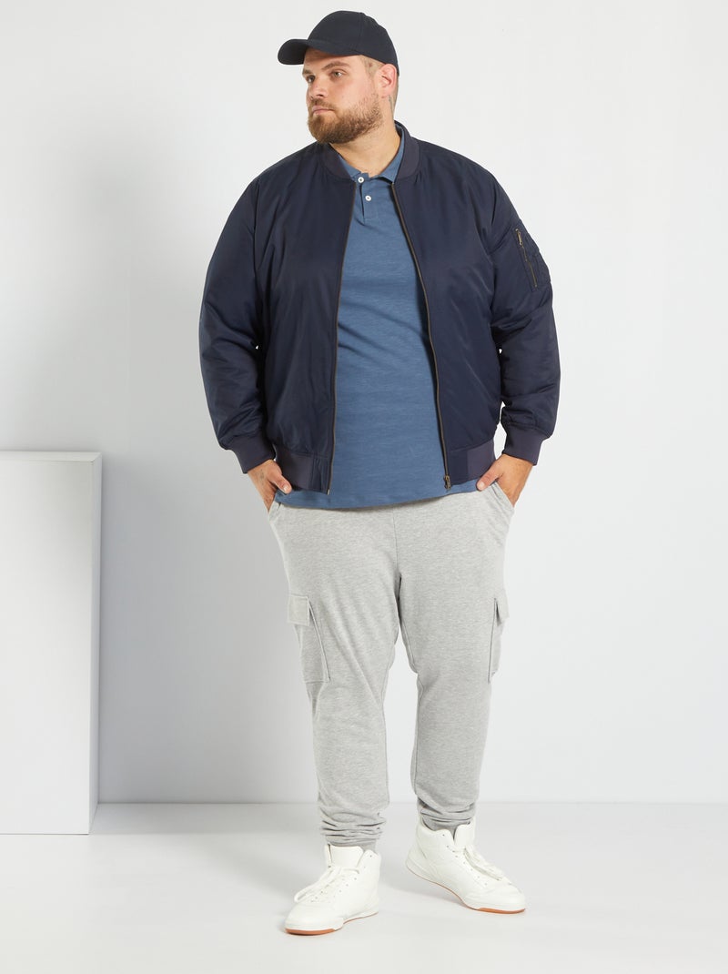 Bomberjack met dunne voering BLAUW - Kiabi