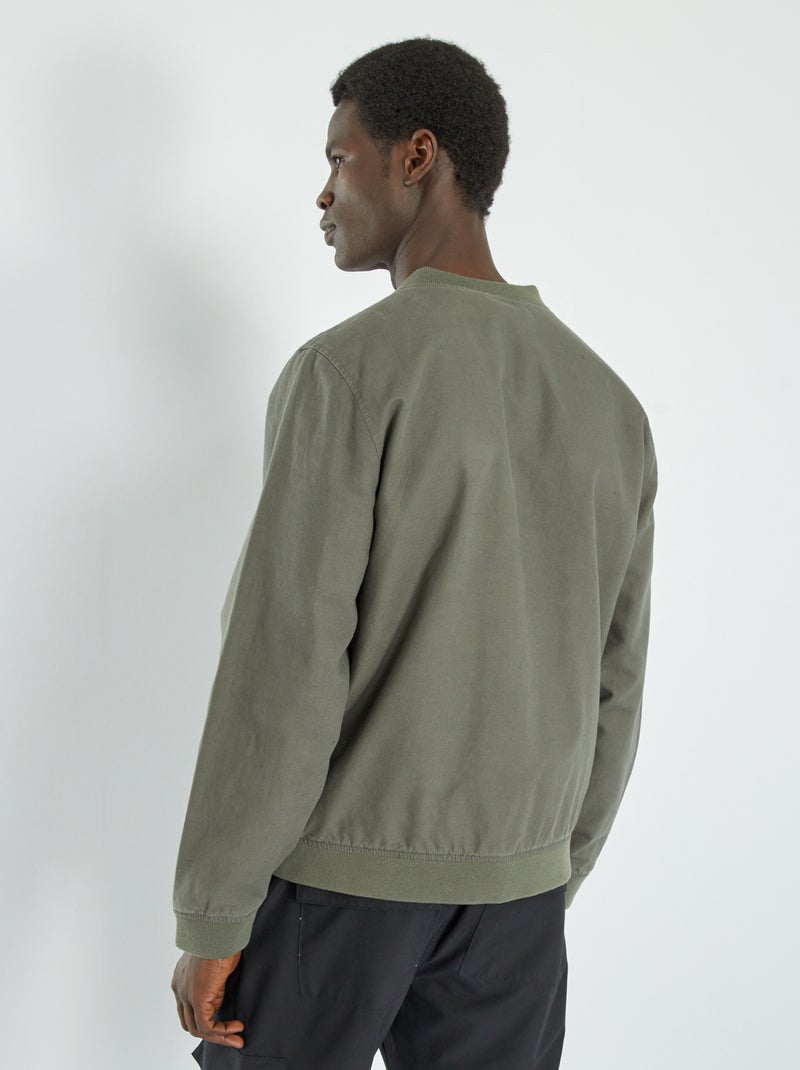 Bomberjack met linnen KAKI - Kiabi