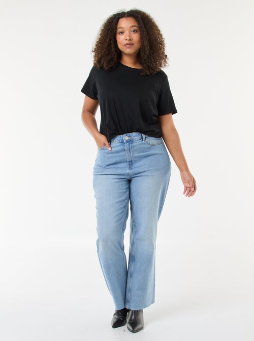 Bootcut-jeans met raw-cut afwerking - Kiabi