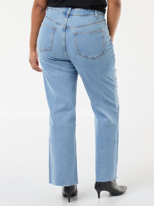 Bootcut-jeans met raw-cut afwerking - Kiabi