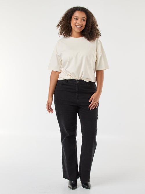 Bootcut-jeans met raw-cut afwerking - Kiabi