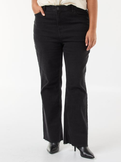 Bootcut-jeans met raw-cut afwerking - Kiabi