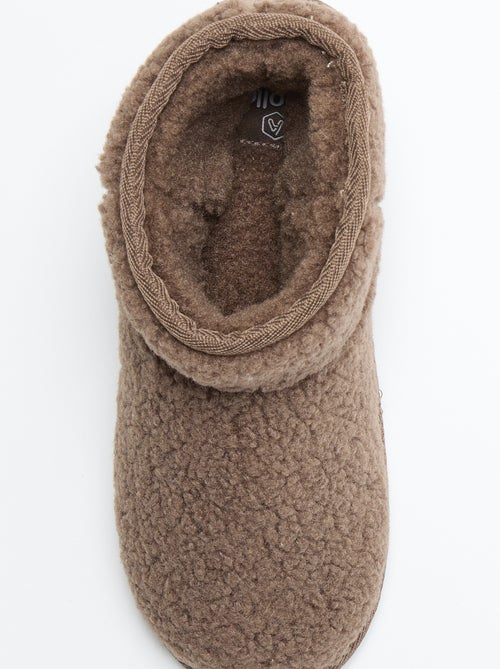 Bootpantoffels met schapenvachteffect - Kiabi