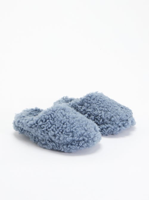 Bootpantoffels met schapenvachteffect - Kiabi Bootpantoffels met schapenvachteffect - Kiabi