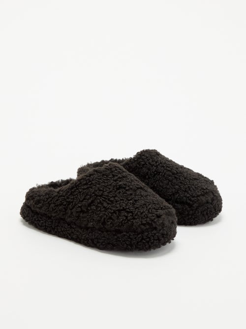 Bootpantoffels met schapenvachteffect - Kiabi