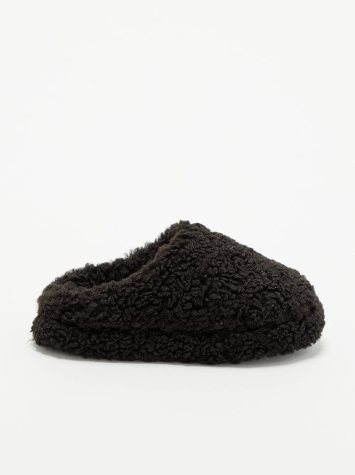 Bootpantoffels met schapenvachteffect - Kiabi
