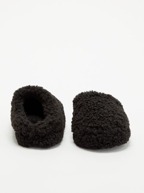 Bootpantoffels met schapenvachteffect - Kiabi