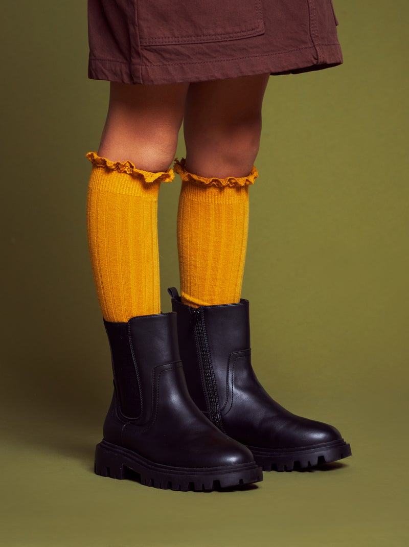 Boots in Chelseastijl zwart - Kiabi