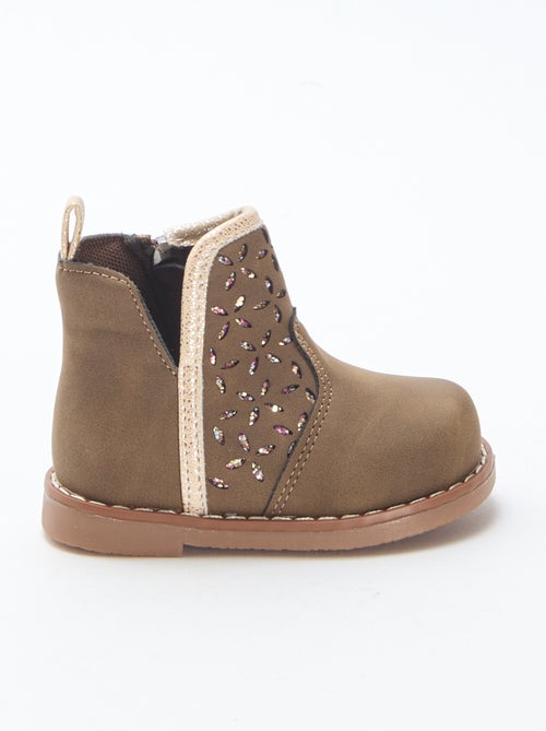 Boots in suèdine-look - Kiabi