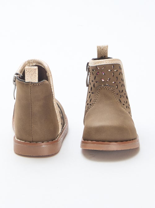 Boots in suèdine-look - Kiabi