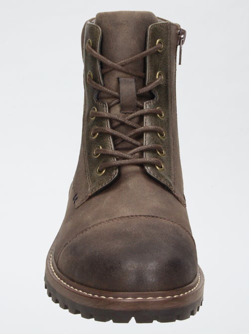 Boots met gekartelde zool - Kiabi Boots met gekartelde zool - Kiabi