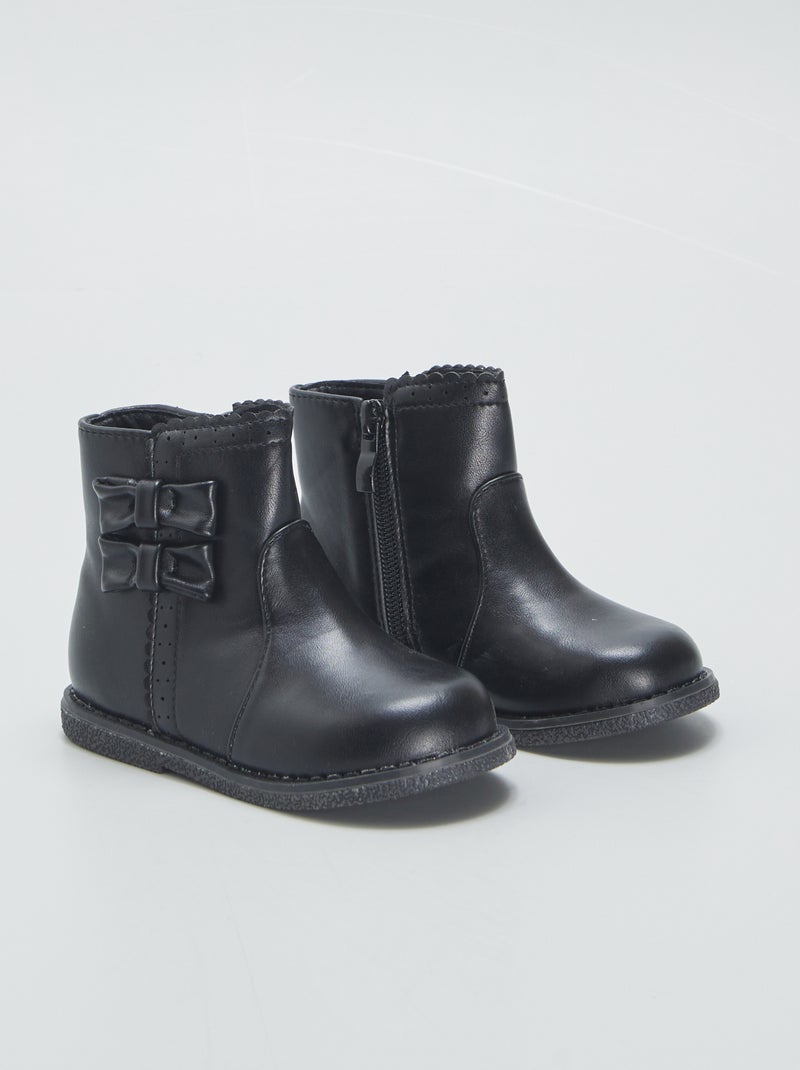 Boots met profielzool ZWART - Kiabi