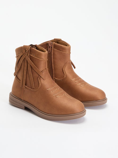 Boots met suèdelook - Kiabi Boots met suèdelook - Kiabi