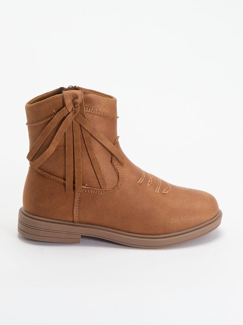 Boots met suèdelook - Kiabi Boots met suèdelook - Kiabi