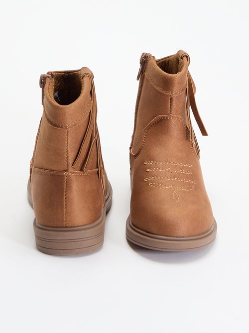 Boots met suèdelook - Kiabi Boots met suèdelook - Kiabi