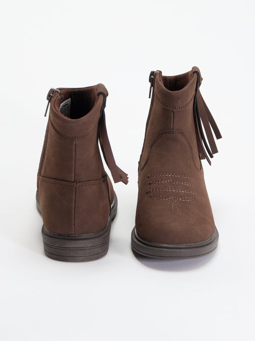 Boots met suèdelook - Kiabi Boots met suèdelook - Kiabi