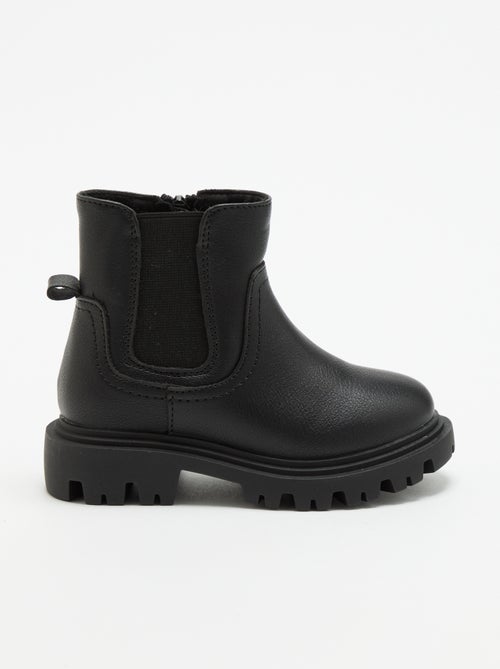 Boots van imitatieleer - Kiabi