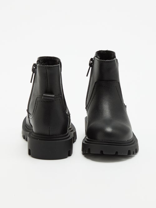 Boots van imitatieleer - Kiabi
