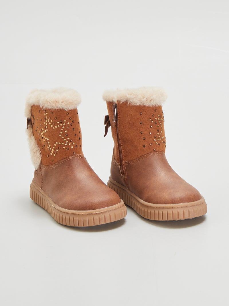 Boots van suèdine BIEGE - Kiabi