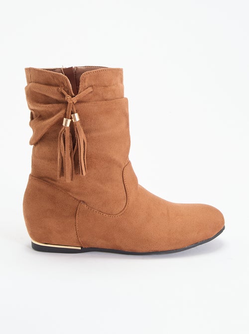 Boots van suèdine - Kiabi