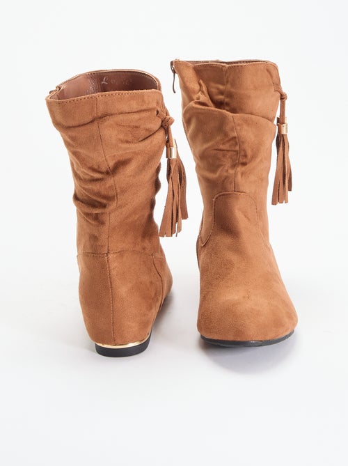 Boots van suèdine - Kiabi
