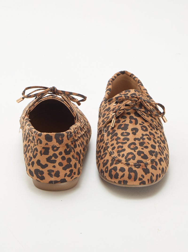 Bootschoenen met luipaardprint Bruin - Kiabi
