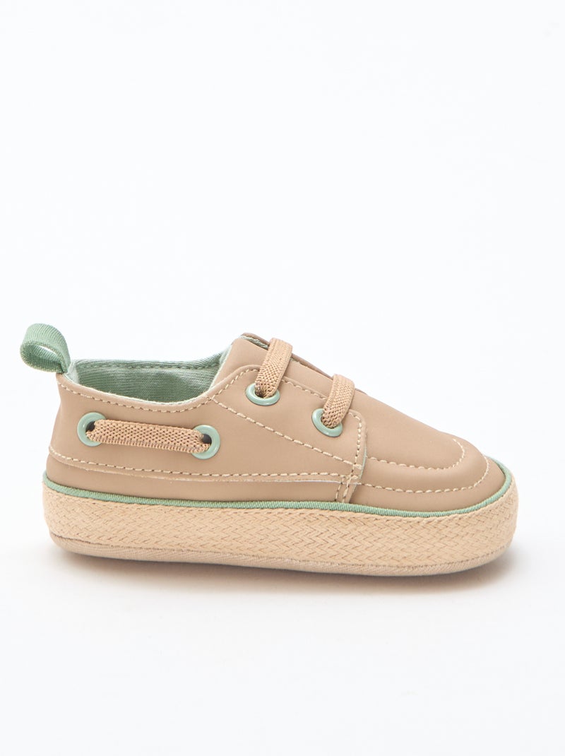 Bootschoenen van imitatieleer Biege - Kiabi