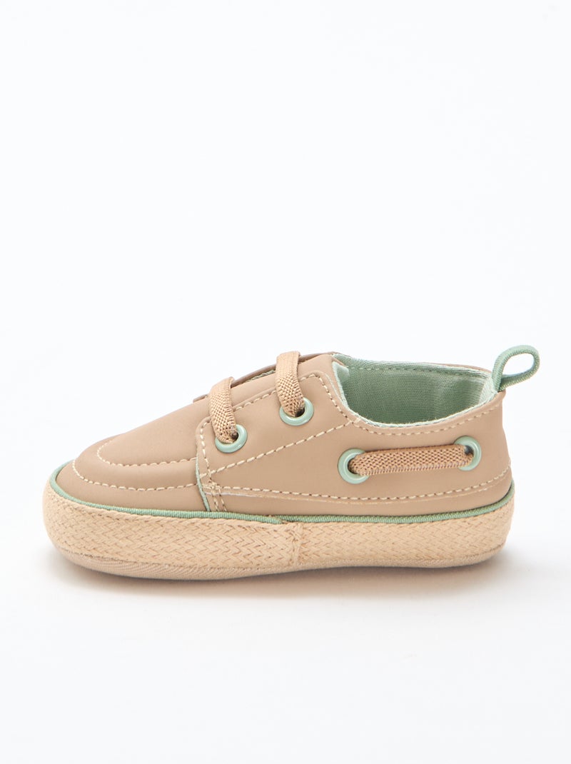 Bootschoenen van imitatieleer Biege - Kiabi
