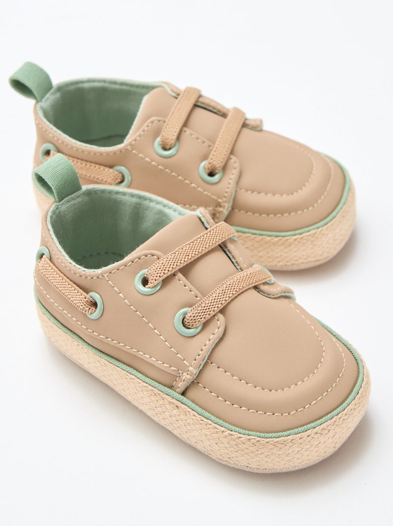 Bootschoenen van imitatieleer Biege - Kiabi