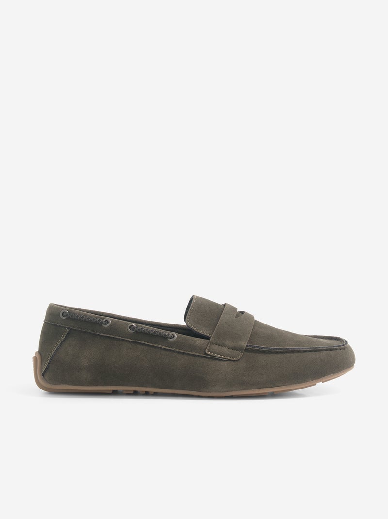 Bootschoenen van suèdelook Bruin - Kiabi